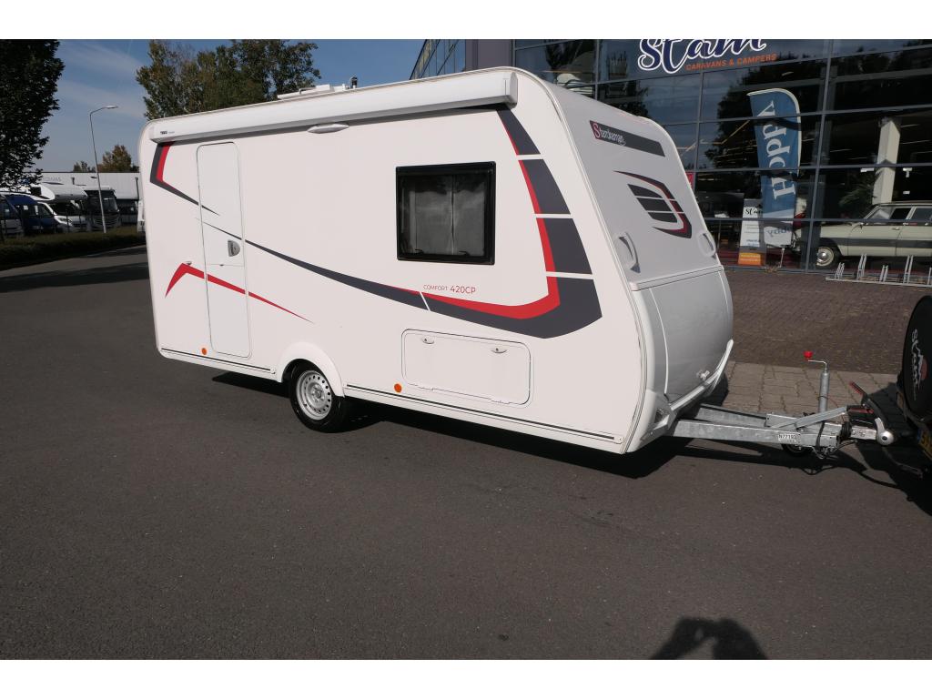 Sterckeman Easy Comfort 420 CP luifel en fietsendrager, Caravans en Kamperen, Caravans, Schokbreker, Sterckeman, 4 tot 5 meter