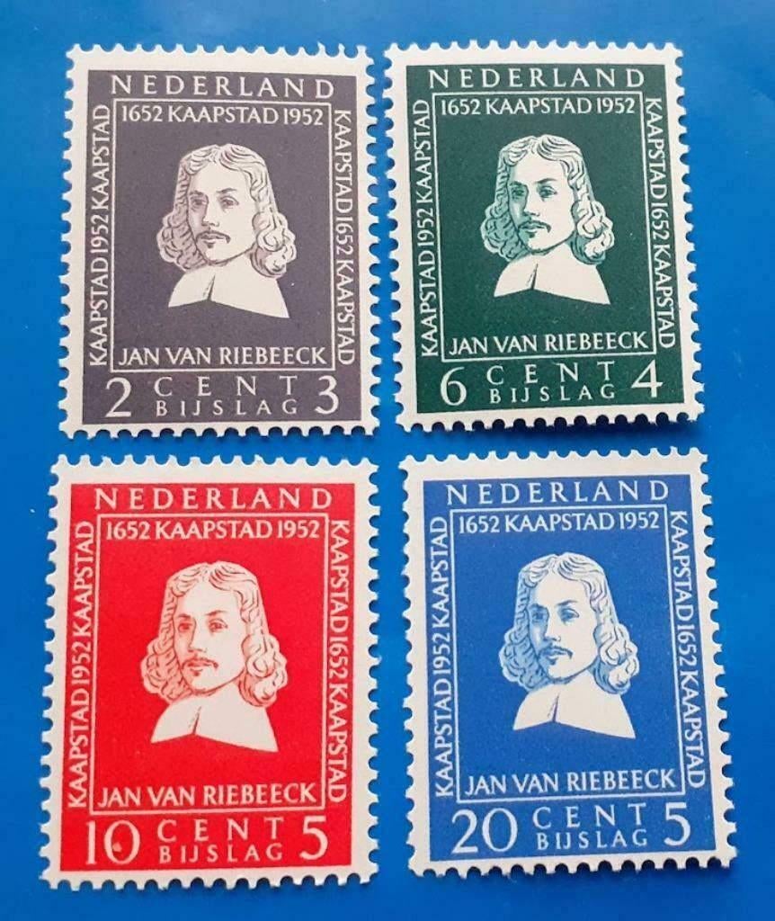 1952 - Van Riebeeck-zegels - NVPH 578-581, Postzegels en Munten, Postzegels | Nederland, Verzenden, Na 1940, Postfris