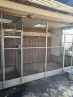 Volière voorpaneel met sluis, Dieren en Toebehoren, Ophalen, Gebruikt, Aluminium, Volière