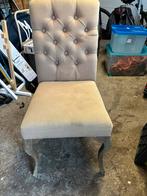 4  Landelijke gecapitonneerde  eetkamerstoelen, Huis en Inrichting, Stoelen, Ophalen, Gebruikt, Overige kleuren, Landelijk