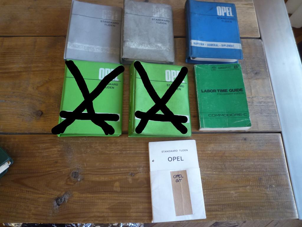 Opel Standaardtijden Admiral GT, Commodore, Ophalen of Verzenden
