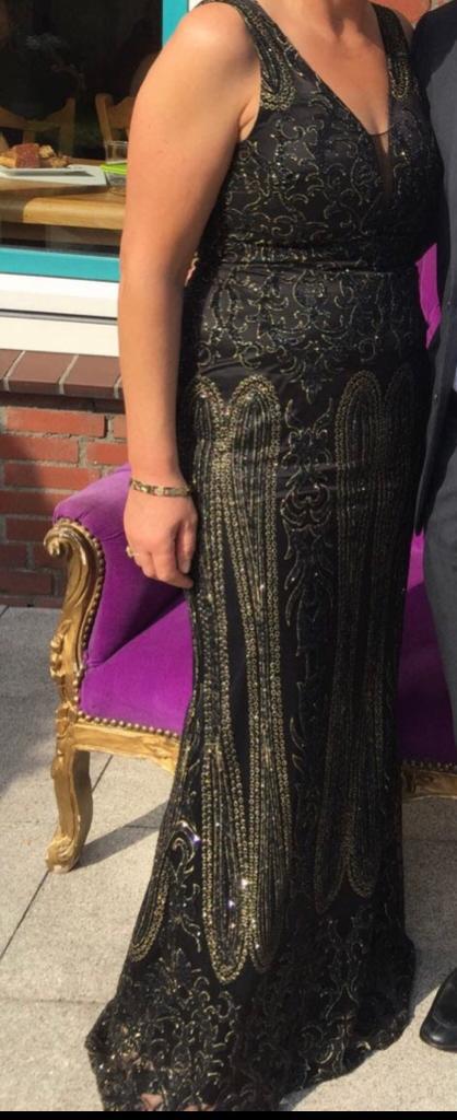 Galajurk zwart, Kleding | Dames, Gelegenheidskleding, Ophalen of Verzenden, Zo goed als nieuw, Zwart, Galajurk