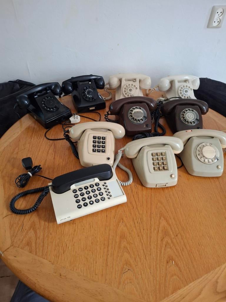 Oude PTT T65 telefoons, Telecommunicatie, Vaste telefoons | Niet Draadloos, Ophalen of Verzenden, Met draaischijf