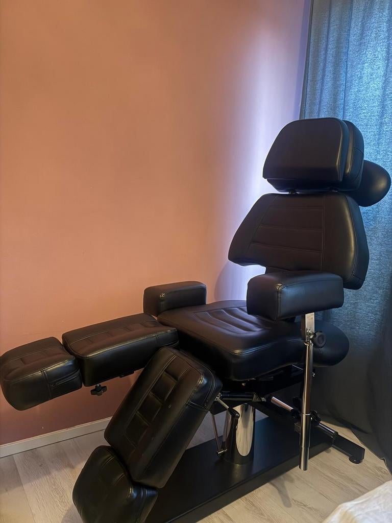 Tattoo stoel massagetafel behandelstoel verstelbaar hydrauli, Ophalen of Verzenden, Massagetafel