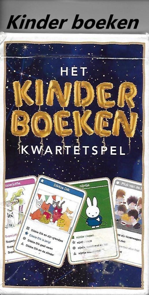 Kw04 Het Libris Kinder boeken kwartet spel, Ophalen of Verzenden, Zo goed als nieuw, Kwartet(ten)