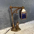 antieke bronzen lantaarn lamp met Maria & kind, Antiek en Kunst, Ophalen of Verzenden