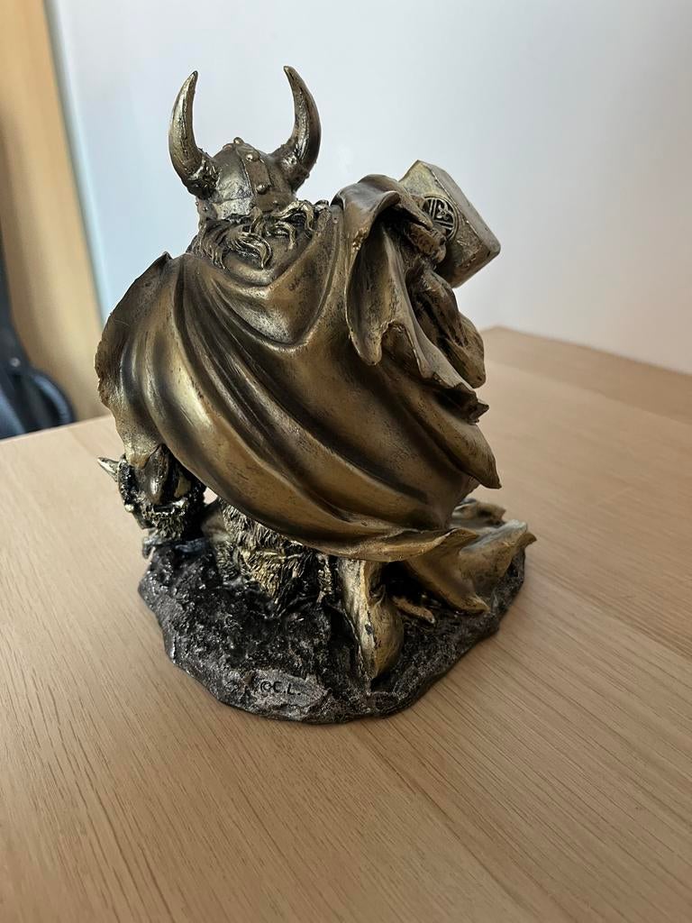 Viking beeldje met hamer, Verzamelen, Ophalen of Verzenden, Gebruikt, Fantasy