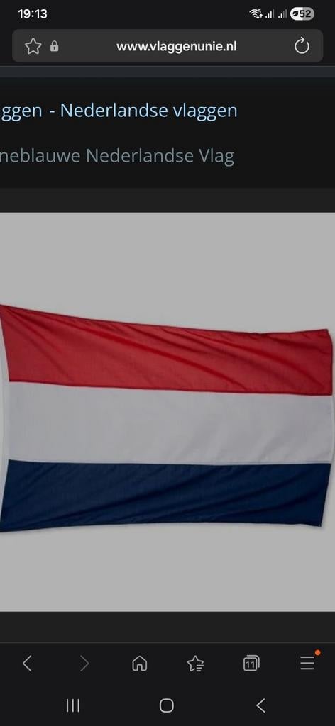 Nederlandse vlag x x x l, Ophalen