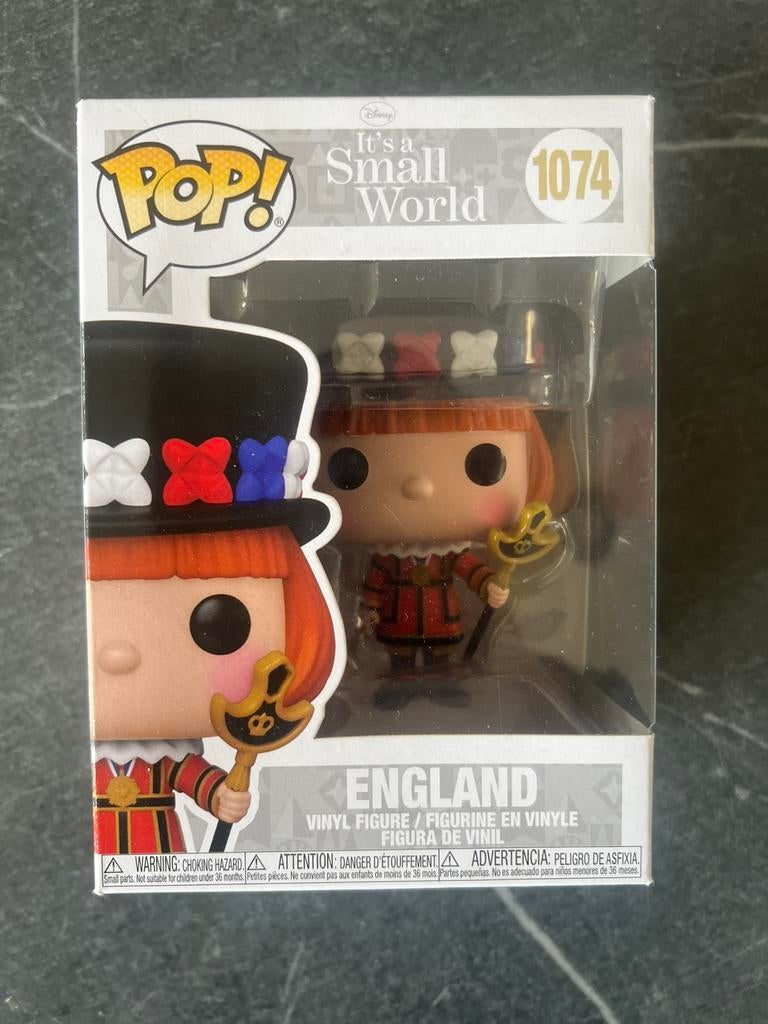 Funko pop it’s a small world disney england, Verzamelen, Ophalen of Verzenden, Zo goed als nieuw
