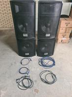 DAP Audio PA Speakerset – 4x 15” Speakers + Woofers + Kabels, Muziek en Instrumenten, Versterkers | Keyboard, Monitor en PA, Ophalen
