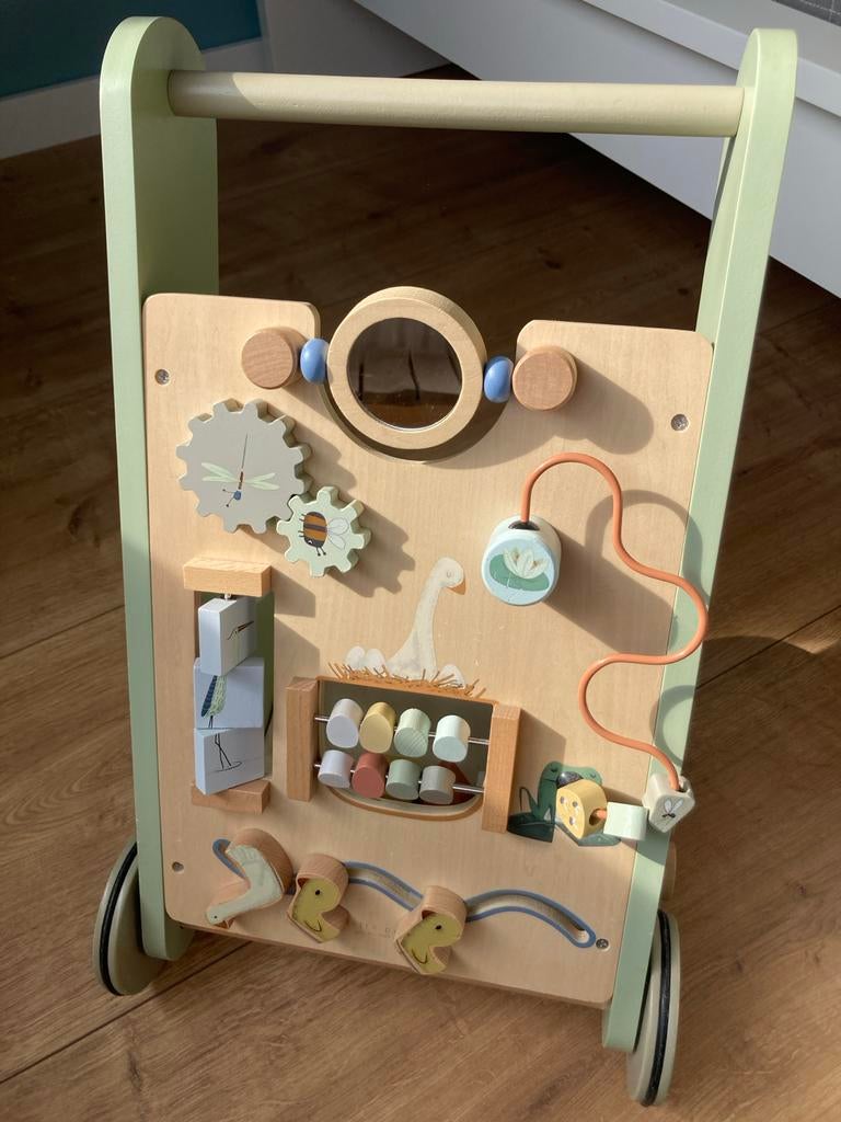 Houten loopwagen met activiteitenpaneel, Ophalen, Zo goed als nieuw, Overige typen, Met wieltjes