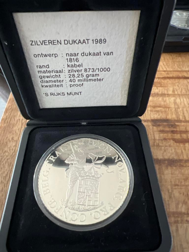 Zilveren 50 gulden, 10 gulden en ECU munten, Postzegels en Munten, Munten | Nederland, Ophalen, Koningin Juliana, Setje, Zilver
