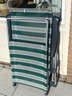 Twee crespo stoelen voeten bankje en krukje, Ophalen of Verzenden, Gebruikt, Campingstoel