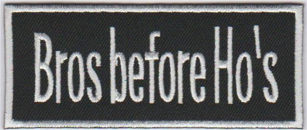 Bros before Ho's opstrijk patch embleem, Ophalen of Verzenden, Nieuw