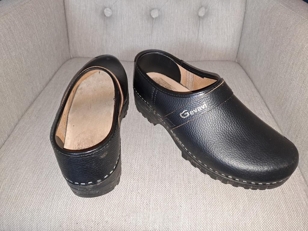 GEVAVI 45 zgan klompen werkklompen tuinklompen zie foto's, Ophalen of Verzenden, Zo goed als nieuw, Schoenen