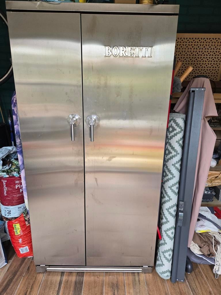 Boretti Amerikaanse koelkast vriezer kluis, Witgoed en Apparatuur, Koelkasten en IJskasten, Ophalen, Gebruikt, 200 liter of meer
