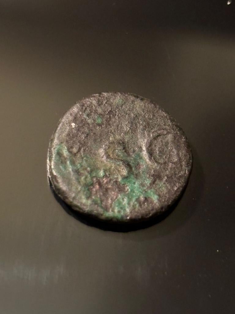 Romeinse munt Claudius AE Quadrans, Ophalen of Verzenden