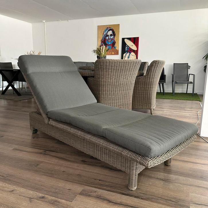 4 Seasons Outdoor 4SO ligbed Wales – verstelbaar – ZGAN, Tuin en Terras, Ligbedden, Zo goed als nieuw, Wicker, Verstelbaar, Verzenden