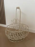 Sierlijke ijzeren boodschappenmand - draadstaal, Huis en Inrichting, Woonaccessoires | Etagères, Ophalen of Verzenden, Zo goed als nieuw