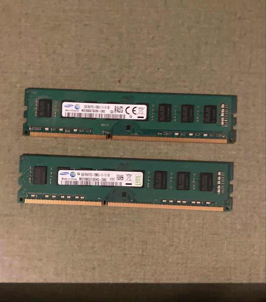Samsung 4GB DDR3 1600MHz PC RAM, Computers en Software, RAM geheugen, Gebruikt, DDR3, Ophalen of Verzenden, Desktop