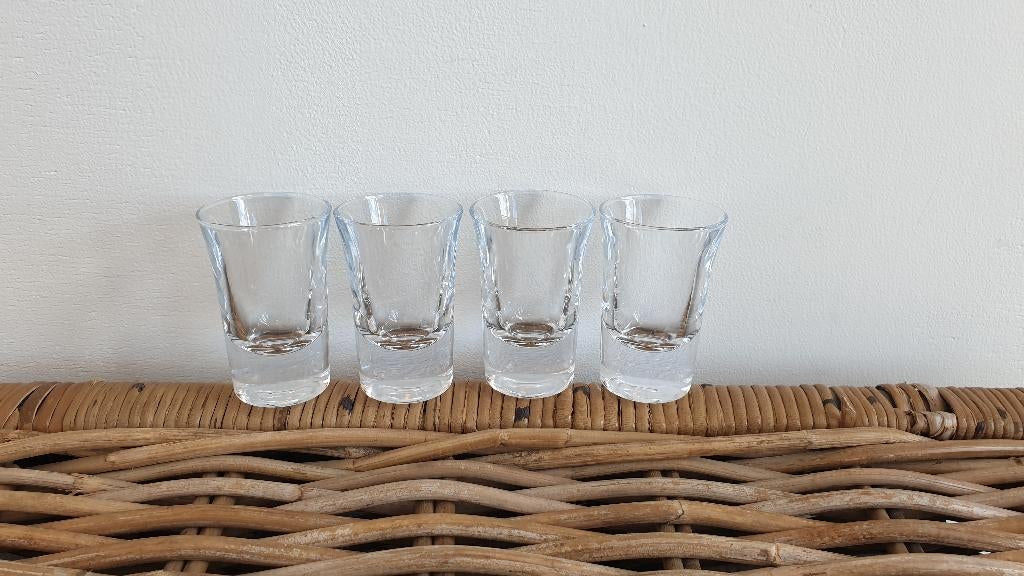 Shotglazen Shotglaasjes Borrelglazen Borrelglaasjes, Verzamelen, Ophalen of Verzenden, Zo goed als nieuw, Borrel- of Shotglas