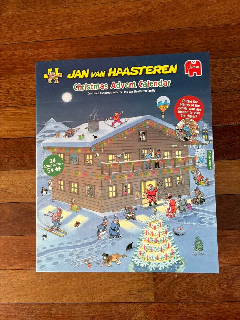 Nieuwe advent calendar puzzel,van Jan v Haasteren, Hobby en Vrije tijd, Denksport en Puzzels, Ophalen of Verzenden, 500 t/m 1500 stukjes