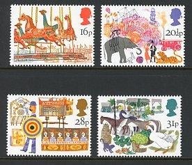 Engeland- 1983- serie =- motief Olifant-Paard & Vogels, Ophalen of Verzenden, Postfris
