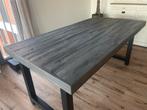 Greywash acacia houten tafel 165x85 cm, Huis en Inrichting, Tafels | Eettafels, Ophalen, 50 tot 100 cm, Zo goed als nieuw, 150 tot 200 cm