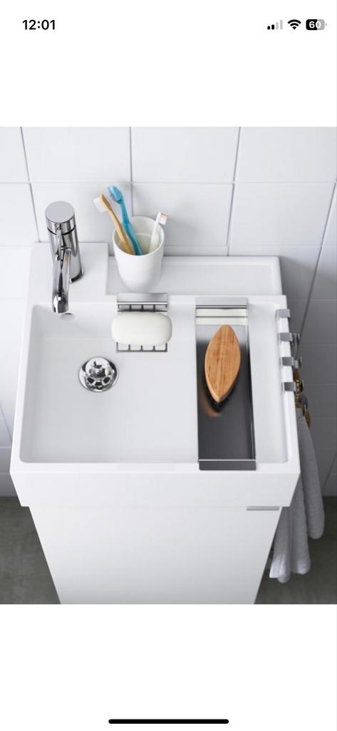 IKEA LILLÅNGEN wastafel 40x41x13 cm SPOED IVM VERHUIZING, Ophalen, Nieuw, Wastafel