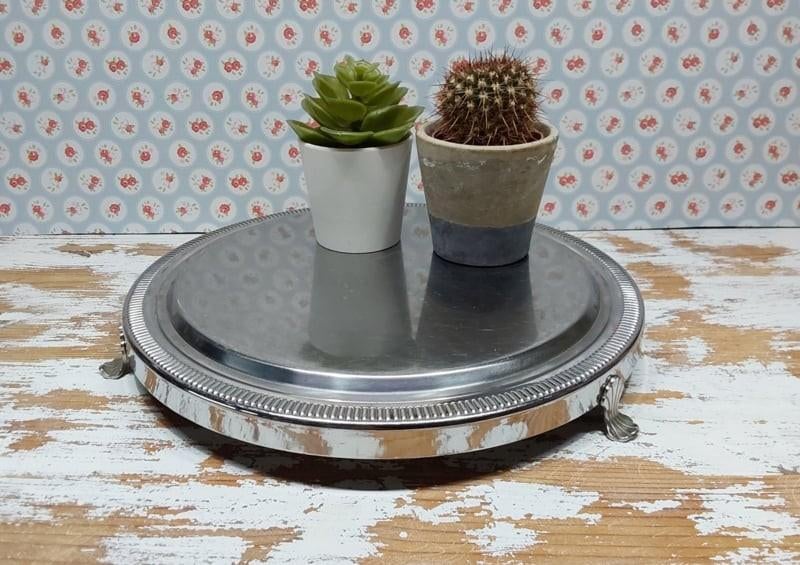 Metalen stolp plateau, Ophalen of Verzenden, ., ., .