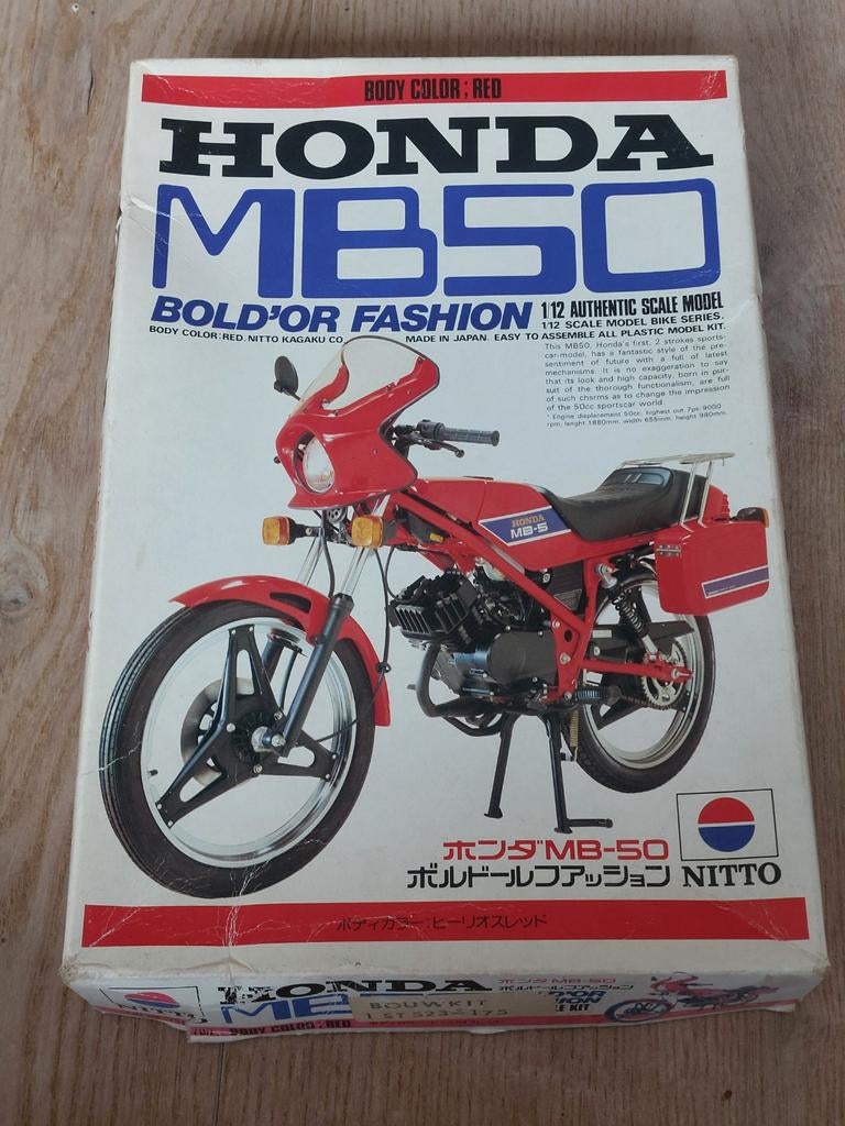 Nitto 1:12 Honda mb50 - zeldzaam - ongebruikt, Ophalen of Verzenden, Nieuw, 1:9 t/m 1:12, Motor