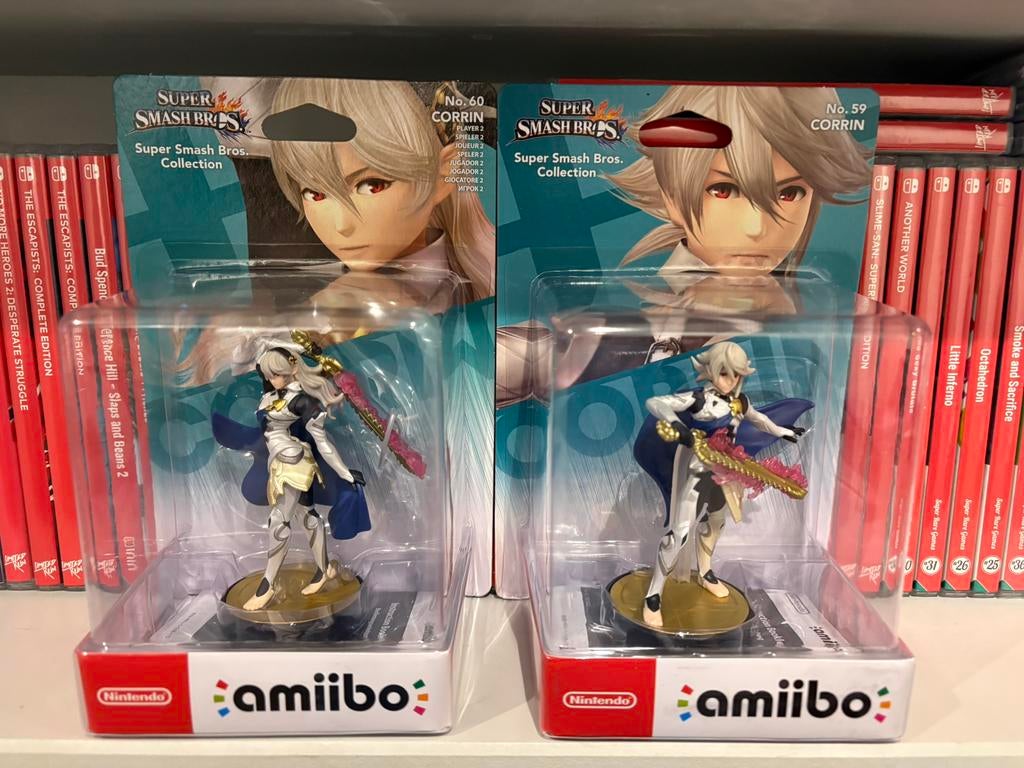 Amiibo Corrin N.59 + N.60 (Super Smash Bros), Overige genres, 1 speler, Ophalen of Verzenden, Zo goed als nieuw