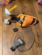 Yepp voorzitje met adapter en windscherm, Fietsen en Brommers, Fietsaccessoires | Fietsstoeltjes, Ophalen, Gebruikt, Voorzitje