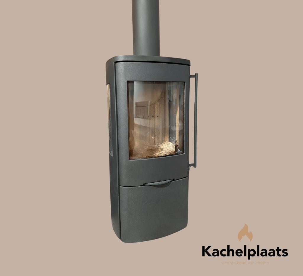 Jydepejsen Senza met zijruiten - Showroommodel, Ophalen of Verzenden, Nieuw, Vrijstaande haard, Houthaard