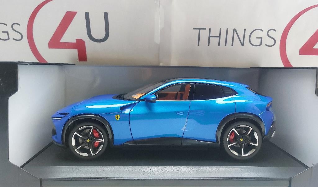 Polistil 1:18 Ferrari Purosangue blauw nieuw in verpakking, Ophalen of Verzenden, Nieuw, Auto, Overige merken