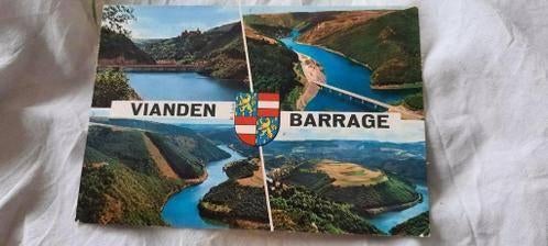 kaart vianden - barrage - luxemburg, Ophalen of Verzenden, 1960 tot 1980, Gelopen, België en Luxemburg