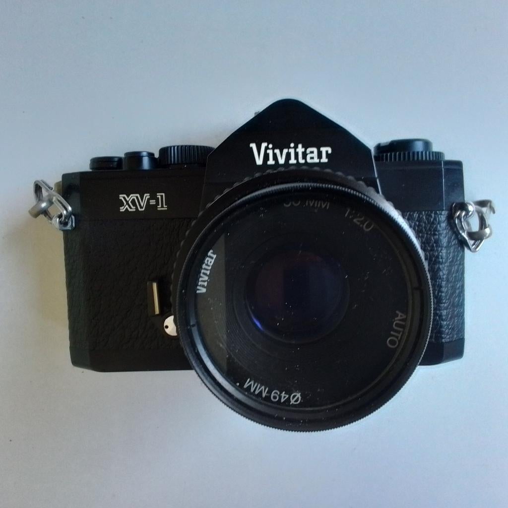 Vivitar analoge camera en telelens, Ophalen of Verzenden, Gebruikt, Spiegelreflex, Overige Merken