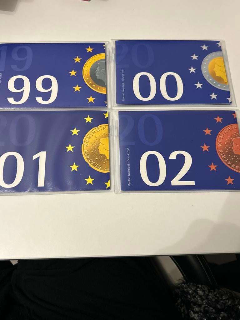 Muntset Nederland 1999, 2000, 2001, 2002, Ophalen of Verzenden, Koningin Beatrix, Euro's, Setje