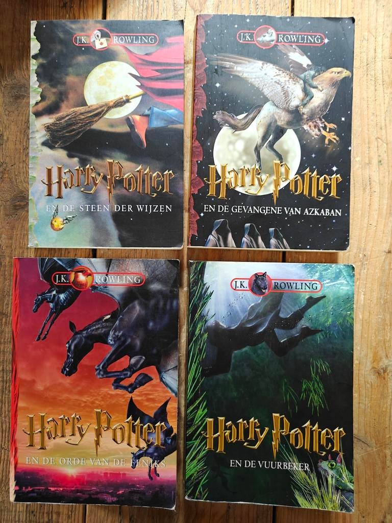 4 Delen van Harry Potter., Boeken, Ophalen of Verzenden, Gelezen