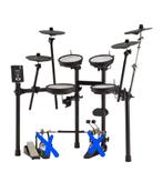 Elektronisch drumstel inclusief kruk en enkel bassdrumpedaal, Ophalen, Zo goed als nieuw, Overige merken, Elektronisch