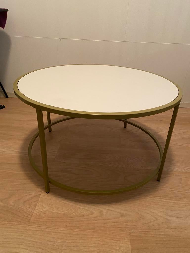 Salontafel, Huis en Inrichting, Tafels | Salontafels, Ophalen, Rond, 50 tot 100 cm, Minder dan 50 cm