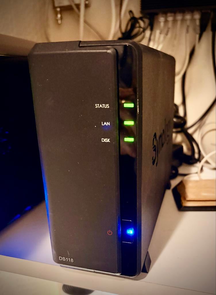 Synology DiskStation DS118 NAS met 500GB HDD, Ophalen of Verzenden, Gebruikt