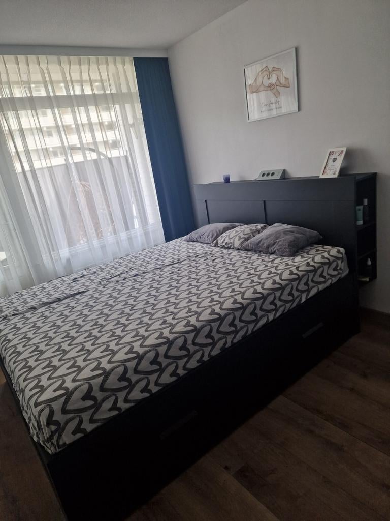 IKEA BRIMNES hoofdbord met opbergruimte – zwart, Rotterdam