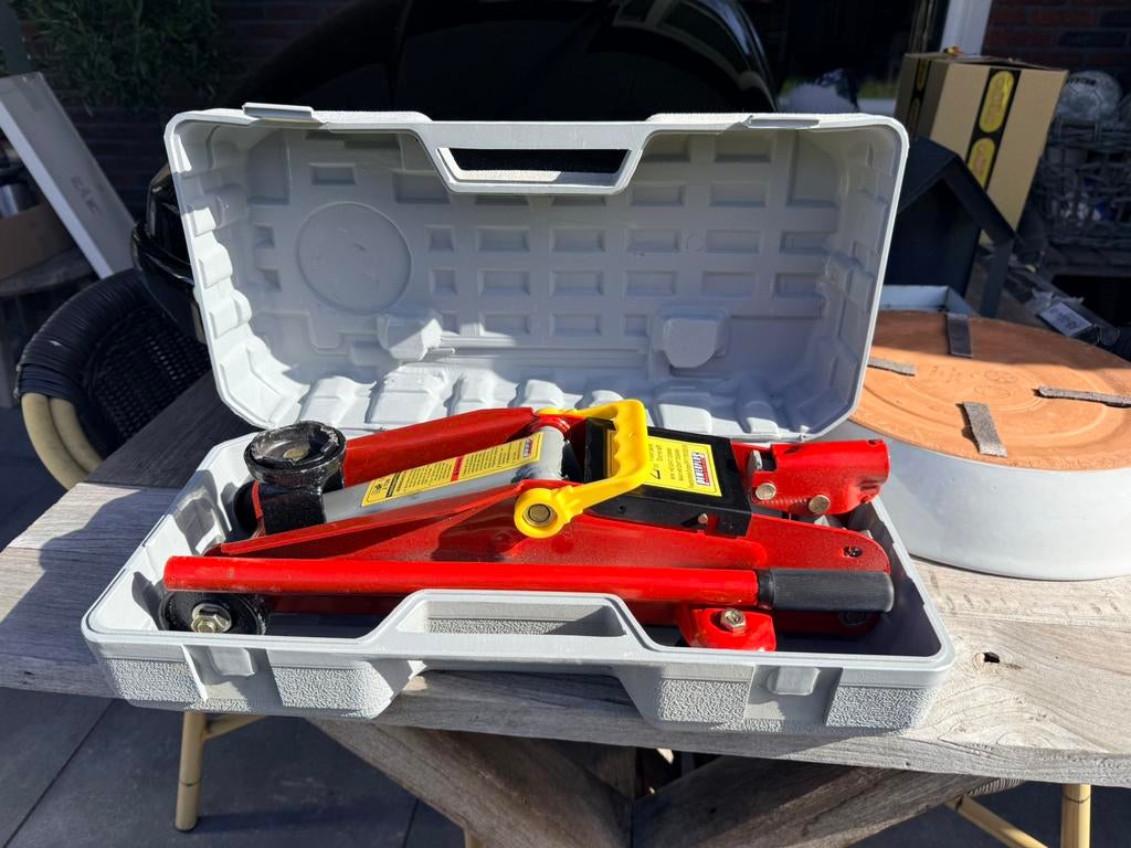 Powerplus Autokrik 2 Ton, Ophalen of Verzenden, Nieuw, Hydraulisch, Garagekrik