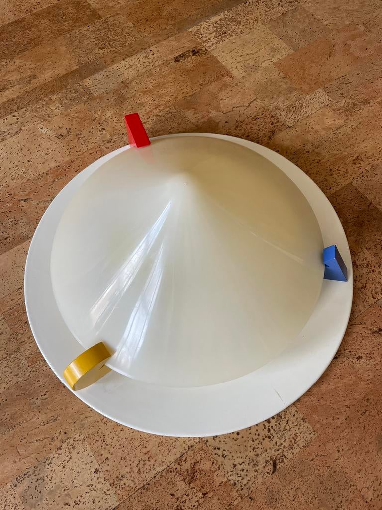 Ikea vintage memphis design plafondlamp primaire kleuren, Ophalen, Zo goed als nieuw