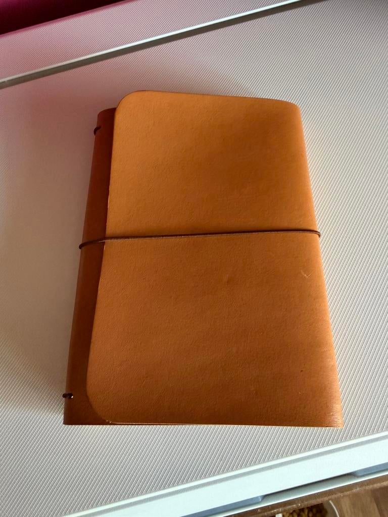 Handstitched Leathert cover a6, Diversen, Verzenden, Nieuw