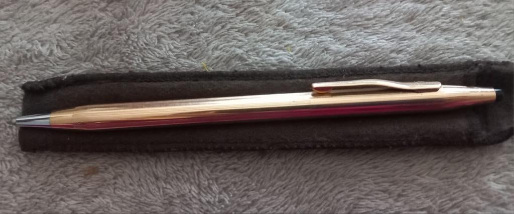 Vintage Retro Cross balpen 14k goud, Verzamelen, Ophalen of Verzenden, Vulpen, Cross