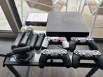 PlayStation 4 1TB met 4 controllers, games en PS Move, Spelcomputers en Games, Ophalen, 1 TB, Original, Met 3 controllers of meer