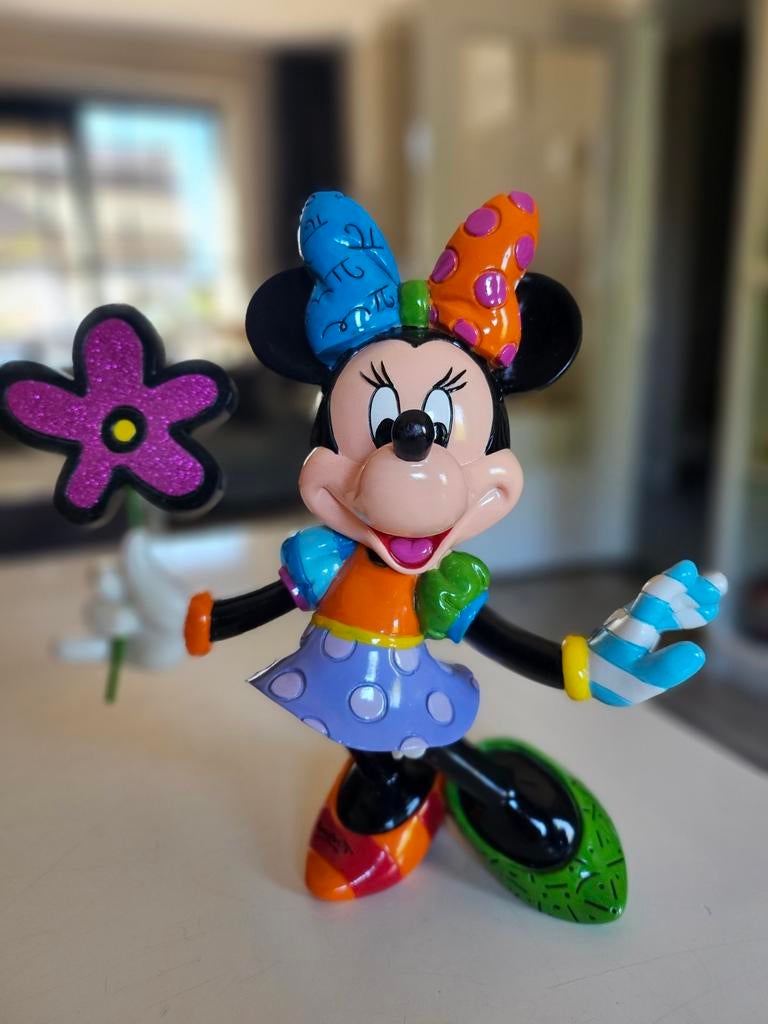 Disney Britto Minnie Flowers, Verzamelen, Disney, Ophalen of Verzenden, Mickey Mouse, Zo goed als nieuw, Beeldje of Figuurtje
