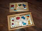 Houten dieren domino spel
Helemaal Compleet, Ophalen of Verzenden, Zo goed als nieuw